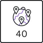 Mở rộng tại hơn 40 quốc gia/vùng lãnh thổ