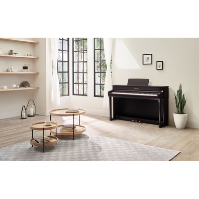 Yamaha Clavinova CLP-835 (Dark Rosewood) in the living room