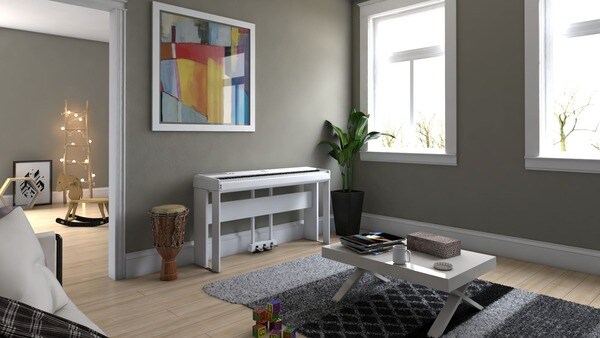 Đàn Piano điện của Yamaha - thiết kế nhỏ gọn, tinh tế, hài hòa với nhiều không gian, kể cả những không gian hẹp  (Nguồn web Yamaha)