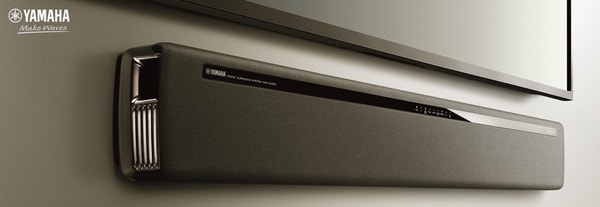 Soundbar cho tivi của Yamaha sở hữu thiết kế gọn nhẹ, sang trọng