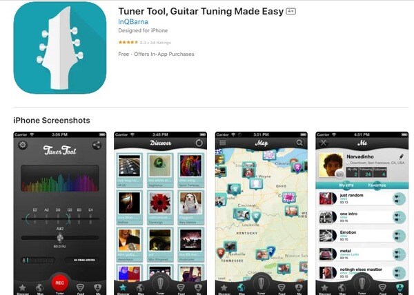 Giao diện phần mềm chỉnh dây Tuner Tool (Nguồn: Internet)