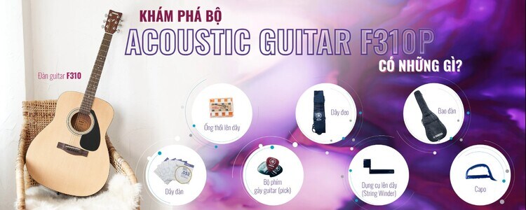 Trọn bộ đàn guitar F310P - Sự lựa chọn hoàn hảo cho người mới bắt đầu