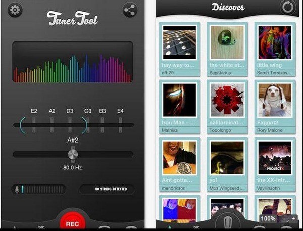 Chọn loại nhạc cụ và chế độ âm thanh mà bạn muốn điều chỉnh dây (Nguồn: Internet)