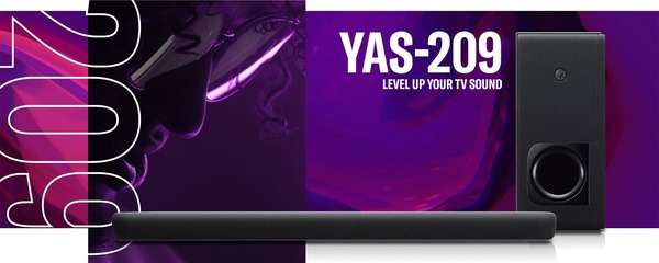 Công nghệ DTS Virtual:X của YAS-209 tạo nên dải âm thanh đa hướng đầy lôi cuốn