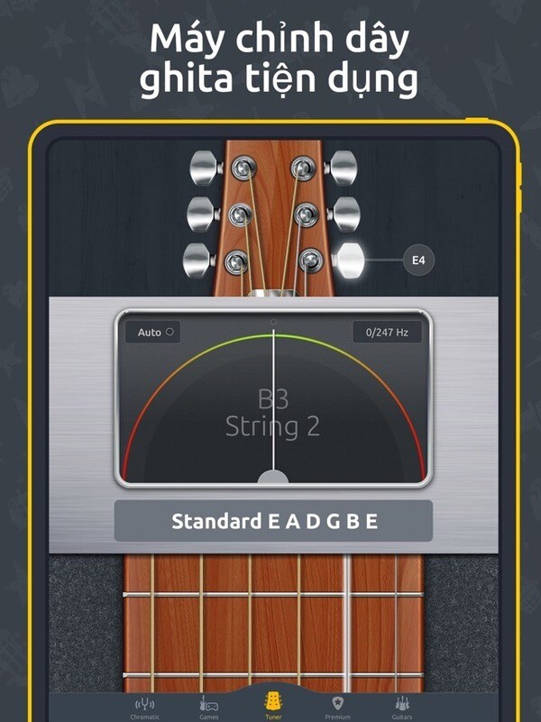 Màn hình chỉnh dây của ứng dụng (Nguồn: Internet)