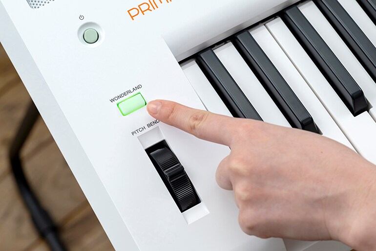 Chức năng keyboard để phát lại âm thanh động vật và hiệu ứng âm thanh bằng cách nhấn nút Wonderland