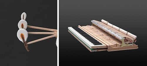 5. Búa gõ đổi mới mang đến âm điệu đặc biệt, bộ thao tác bàn phím tinh tế mang lại khả năng nhấn phím đàn có độ phản hồi cao hơn
