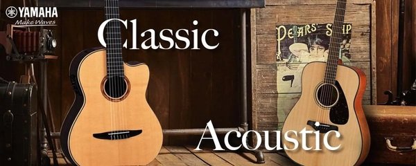 Đàn Classic mang đến âm thanh trong trẻo, trấm ấm còn đàn Guitar Acoustic mang lại âm thanh vang, sáng  (Nguồn Yamaha)
