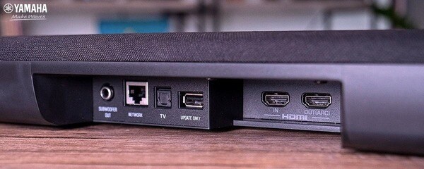 Soundbar Yamaha hỗ trợ kết nối có dây