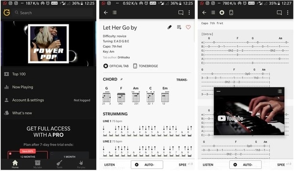 Ứng dụng Guitar Tabs giúp bạn tìm hợp âm các bài hát nhanh chóng  (Nguồn internet)