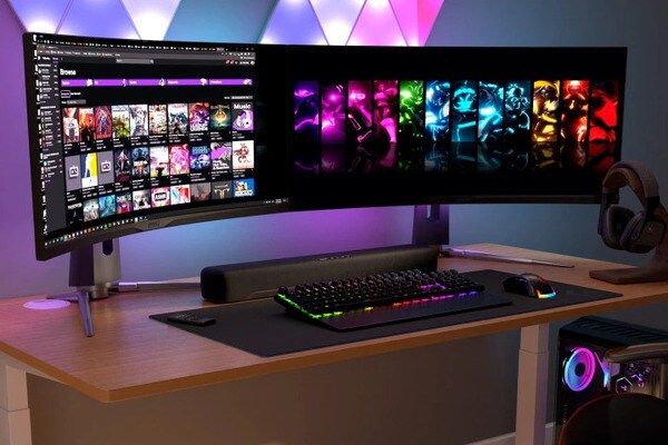 Yamaha SR-C30A có thể để vừa trên bàn làm việc