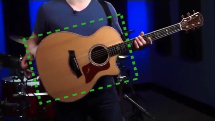 Điều chỉnh dây đeo để phần đáy của cây đàn ngang bằng với hông bên thuận của bạn (Nguồn: Internet)