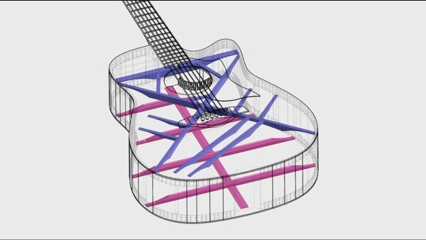 Hình ảnh thanh giằng vỏ sò của Yamaha.