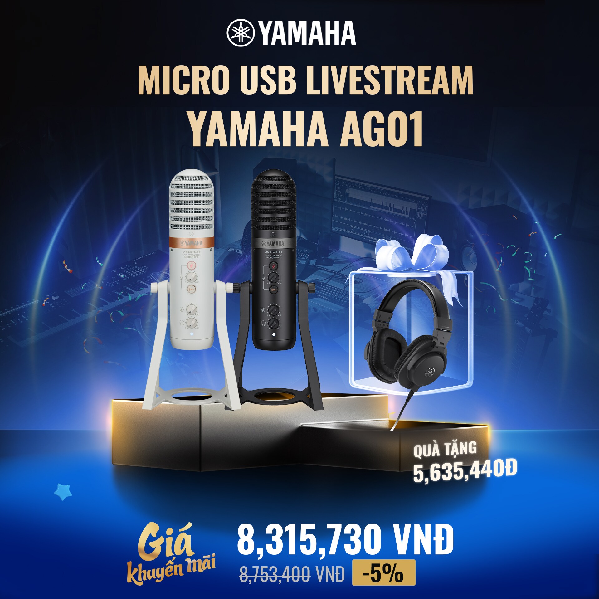 Micro USB livestream Yamaha AG01