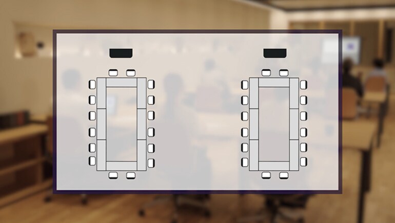 Vận hành chia/gộp phòng: Tái cấu hình dễ dàng cho bố cục phòng linh hoạt