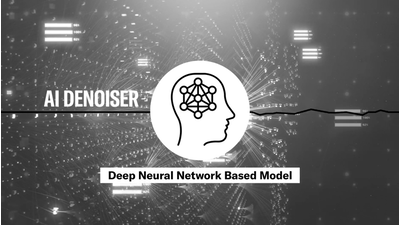 Hình minh họa khái niệm hoạt động của AI Denoiser