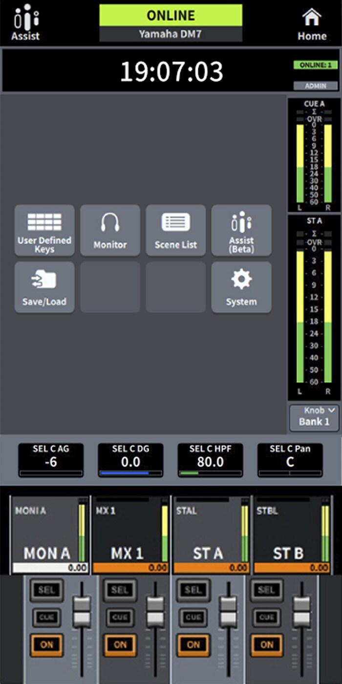 Màn hình Utility (dòng DM7)