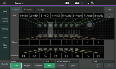 MODX+ có tính năng DAW Remote không?