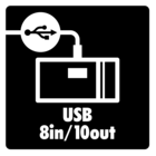 Ghi lại tất cả các kênh trống, tín hiệu kích hoạt và kênh track thông qua USB.