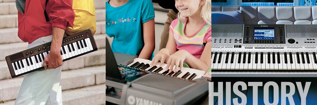 Banner lịch sử đàn phím kỹ thuật số