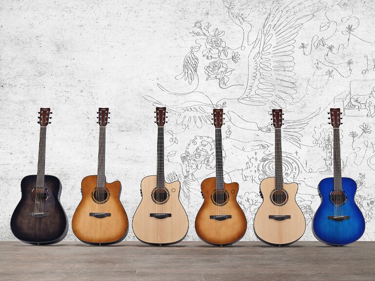 Toàn bộ dòng TransAcoustic Guitar thế hệ thứ hai được giới thiệu cùng nhau trong một lineup.