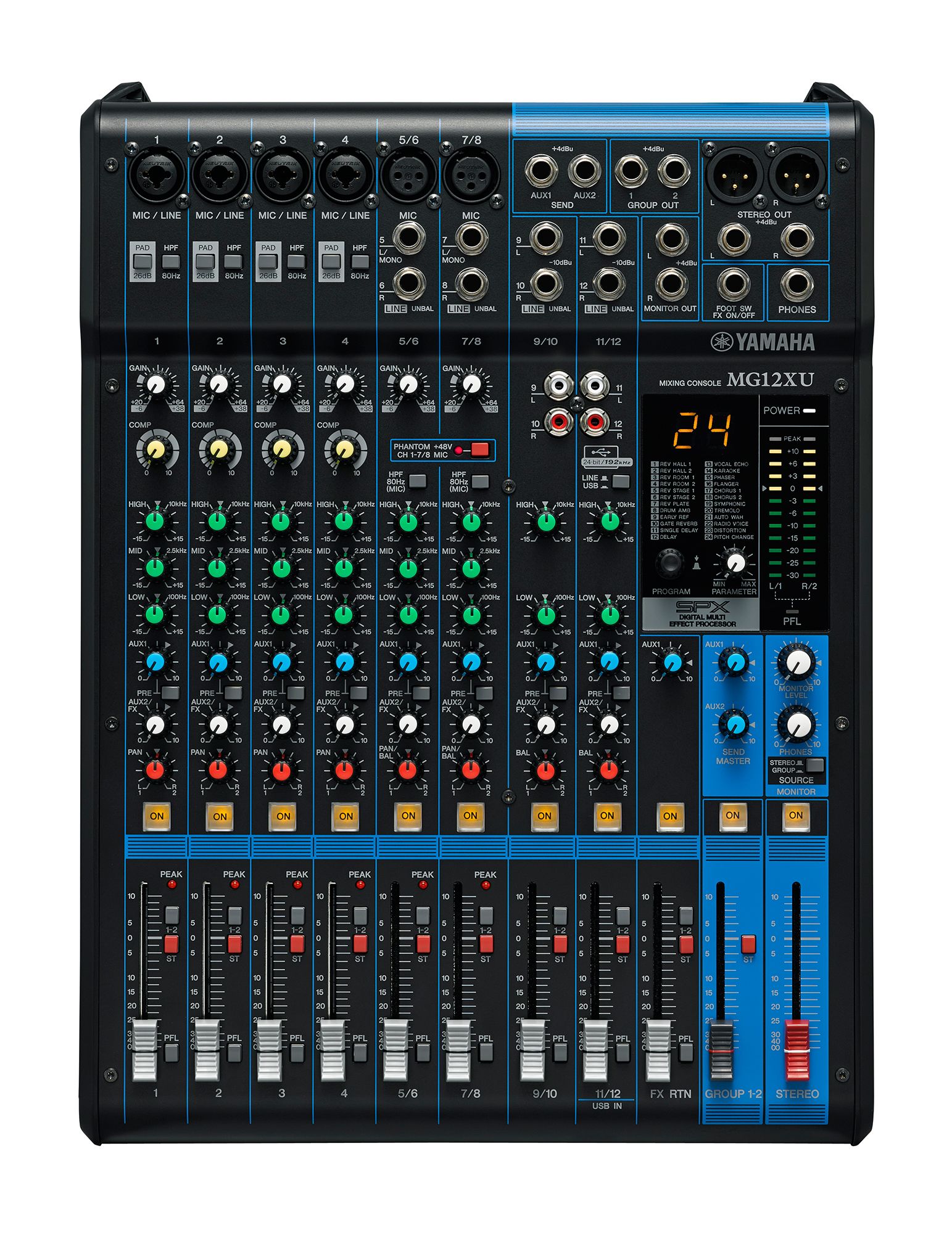 Yamaha Mixing Console MG12XU front