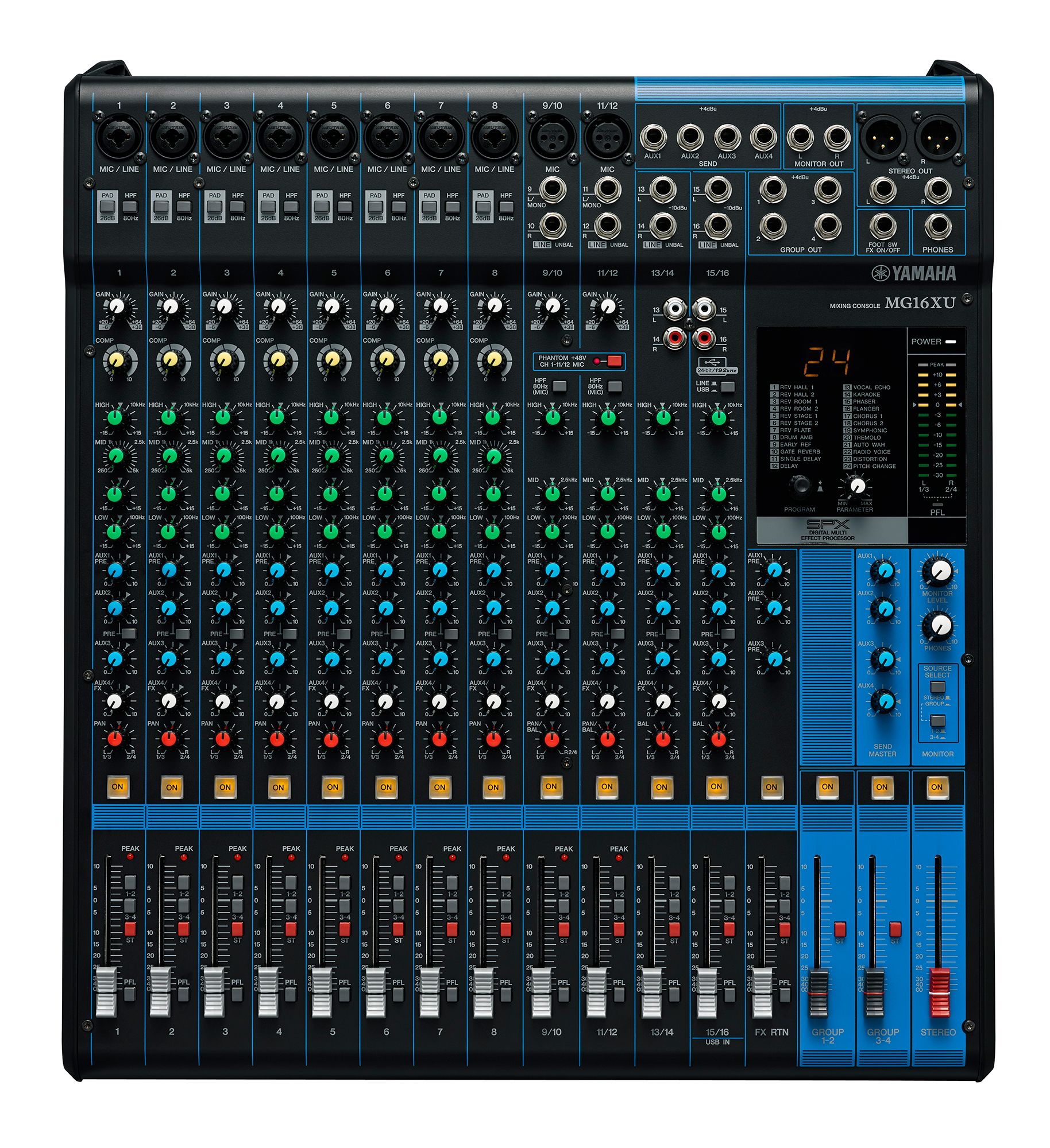 Yamaha Mixing Console MG16XU front