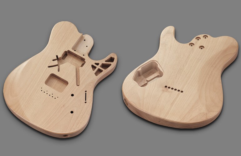 Thiết kế thân đàn Pacifica SC Standard Plus với xử lý khe và khoang rỗng