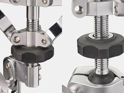 Hình ảnh khu vực quanh núm điều chỉnh chân trống snare