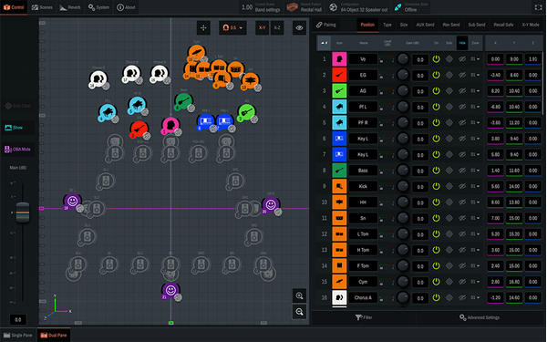 Yamaha Sound xR Image: Spatial Mixing với AFC Image Controller