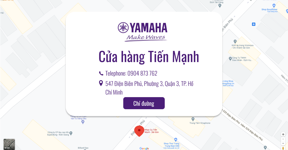 Cửa hàng TIẾN MẠNH - Không gian Trải nghiệm Nhạc cụ Yamaha