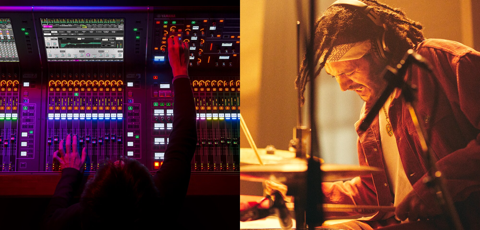 Bàn trộn âm thanh PA và trống