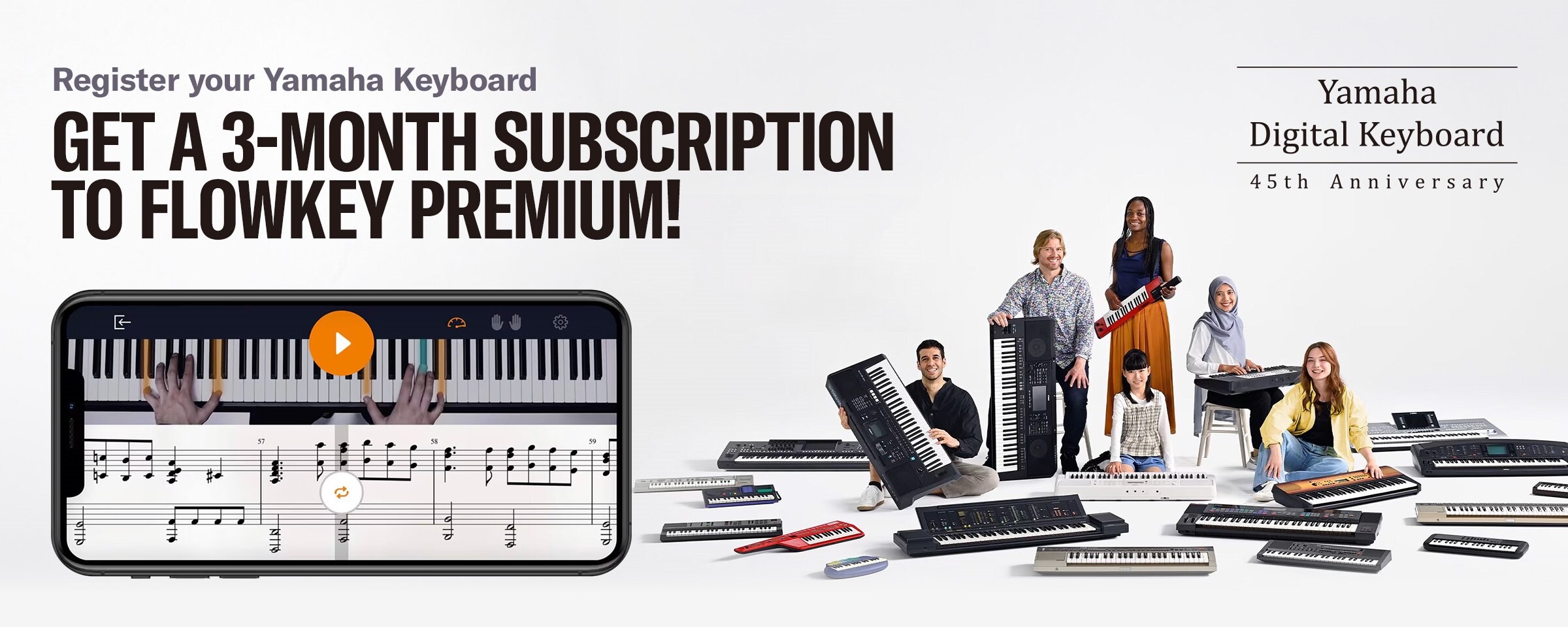 Hình ảnh chính của chiến dịch Flowkey