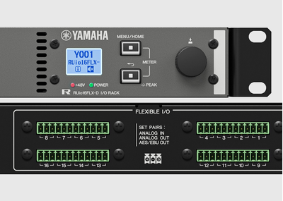 Mặt trước và mặt sau I/O linh hoạt của RUio16FLX-D