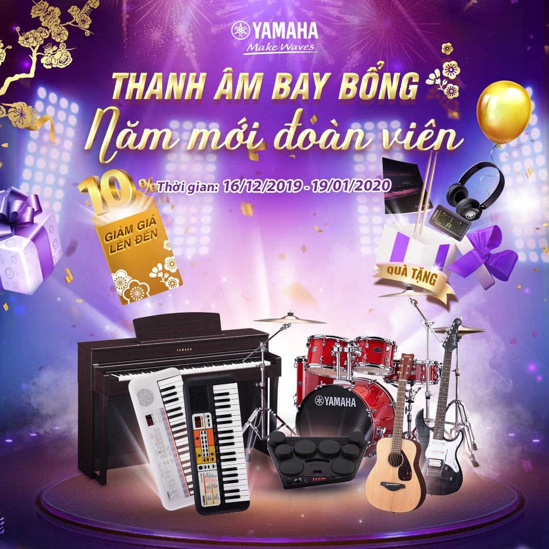 Siêu khuyến mãi nhạc cụ Yamaha chính hãng lớn nhất năm